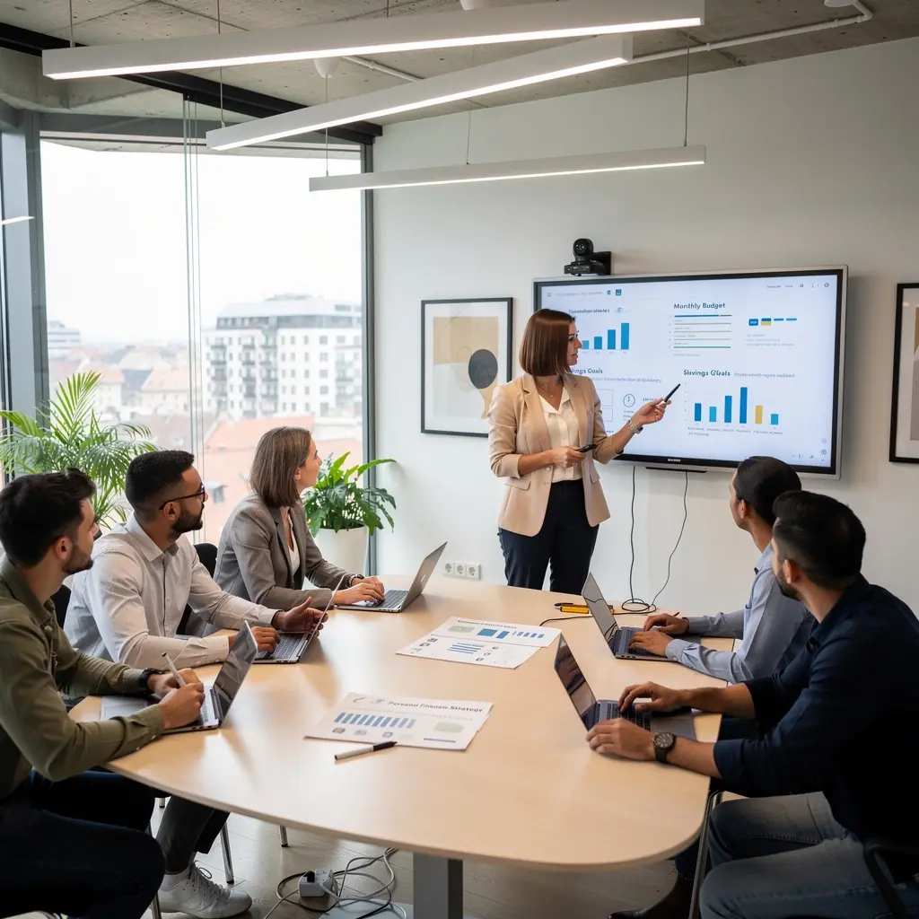 Színes grafikonok és táblázatok a költségvetés nyomon követésére.