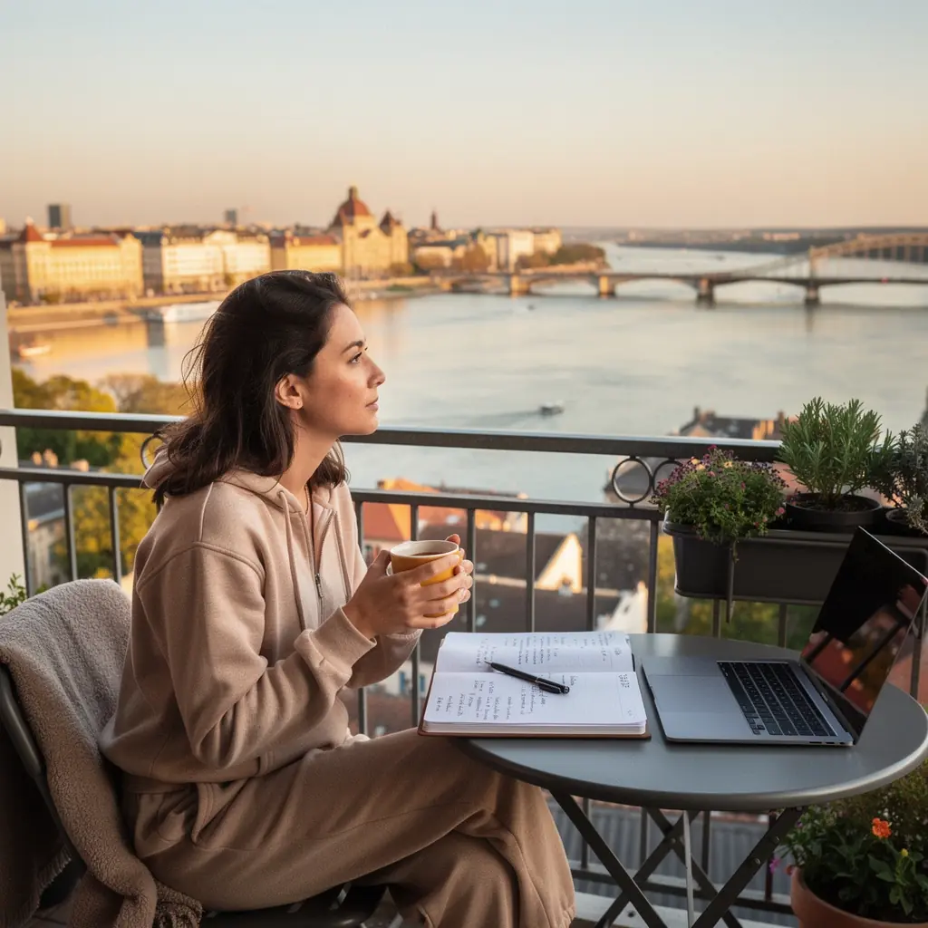 Személyes pénzügyi könyvcsomagok egy asztalon.